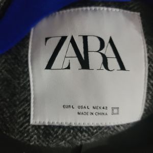 ZARA Man Double Breasted Herringbone Coat